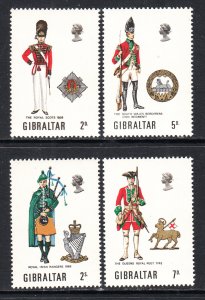 Gibraltar 234-237 Uniforms MNH VF