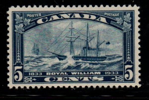 Canada Sc 204 1933 5c Steamship Royal William stamp mint NH