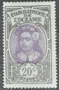 DYNAMITE Stamps: French Polynesia Scott #30  UNUSED