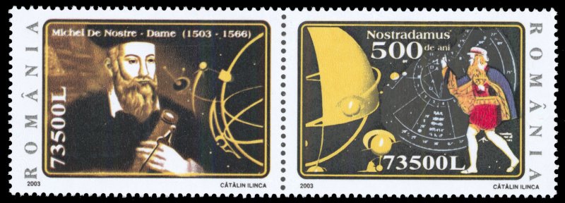 Romania 2003 Nostradamus Scott #4592 Mint Never Hinged