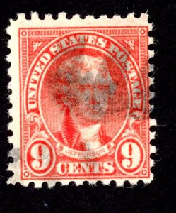 US 590 U 1926 9c rose