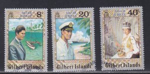 Gilbert Islands # 293-295, Queen Elizabeth's Silver Jubilee, Used