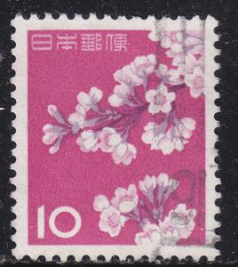 Japan 725 Used 1961 Cherry Blossoms