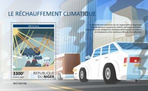 Niger - 2019 Climate Change Global Warming - Stamp Souvenir Sheet - NIG190216b