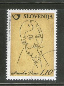 Slovenia 2010 Stanko Vraz Poet Writer Sc 827 SPECIMEN MNH # 1128