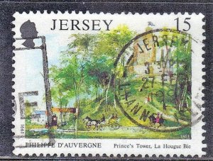 JERSEY SC# 553  **USED**  1991  PRINCE'S TOWER  SEE SCAN
