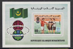 Mauritania C189 Soccer Souvenir Sheet MNH VF