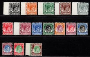 $Singapore Sc#1-20, SG# 1-15 M/NH/VF, complete set, Cv. $223