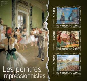 GUINEA 2014 SHEET IMPRESSIONISTS ART PAINTINGS