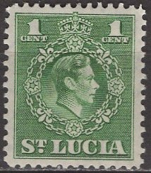 St Lucia; 1949: Sc. # 135: */MH Single Stamp