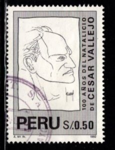 Peru - #1142 Cesar Vallejo - Used