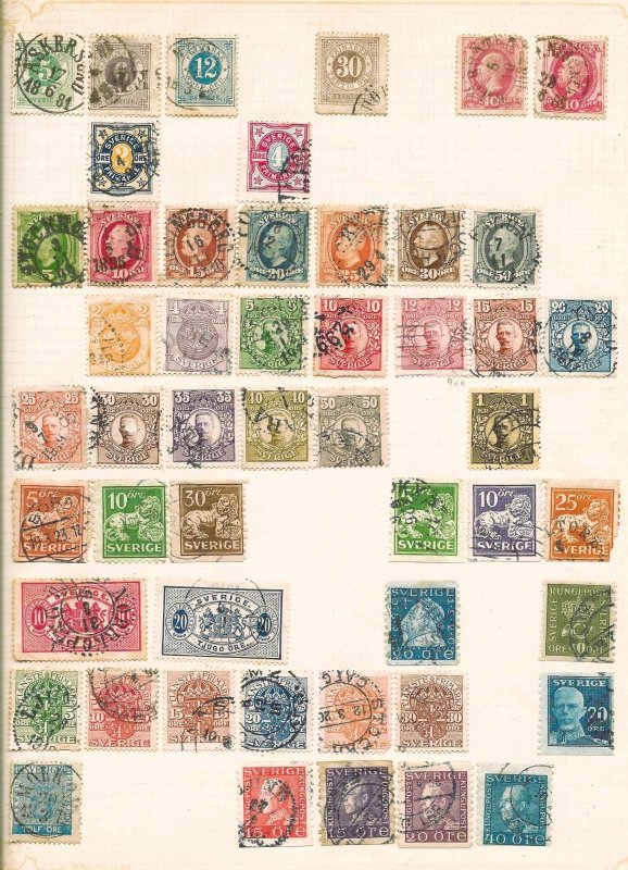 Sweden 50 different - All prior to 1930