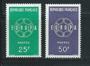 France 929-30 1959 Europa set MLH