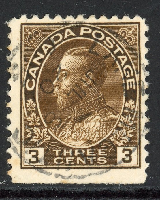 Canada 108 U 1918 3c brown