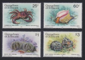 Grenadines of St. Vincent Caribbean Crabs 4v 1985 MNH SC#472-475 SG#360-363