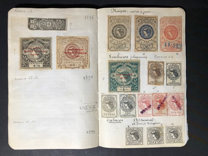 Argentina Revenue Stamps Mint/Used 1891-1932 (1600 Stamps)