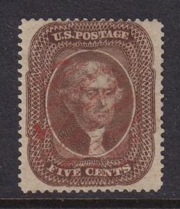 30 Red Brown VF used neat red cancel with nice color cv $ 1400 ! see pic !