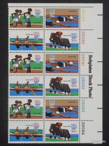 BOBPLATES #1791-4 Summer Olympics Plate Block F-VF MNH ~ See Details for #s/Pos