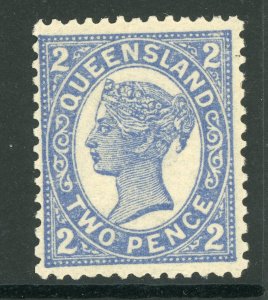Queensland 1908 2p  Blue SG 290 Perf 12½ Mint D407 ⭐⭐⭐⭐⭐⭐