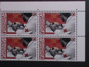 ​LIECHTENSTEIN-1984-SC# 794 INDUSTRIES & OCCUPATIONS MNH IMPRINT BLOCK-VF-