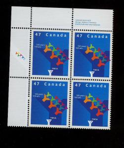    CANADA 2001,YMCA PL.Block UL # 1925