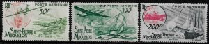 St Pierre & Miquelon #C15-7 MNH Set - Planes and Boats
