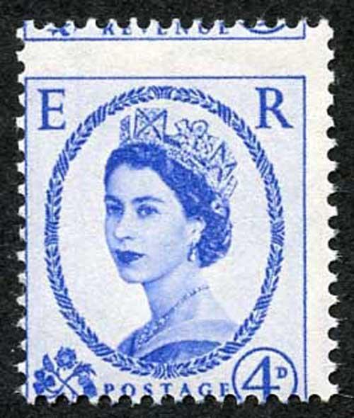 SG546 4d wmk Edward Variety Dramatic Misperf U/M