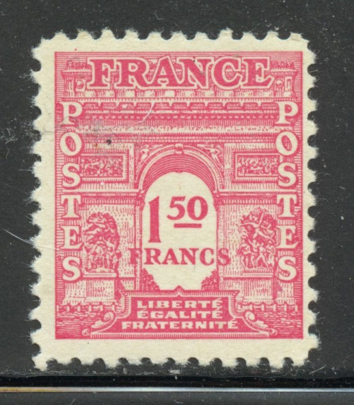 France Scott 476D Unused HOG - 1944 1.50fr Arc de Triomphe Issue - SCV $0.25