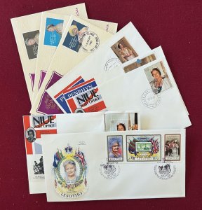 British  Colonies 8 Attractive FDCs of the 1980's