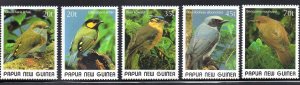 PAPUA NEW GUINEA 715-9 MNH  SCV $9.10 BIN $4.75 BIRDS