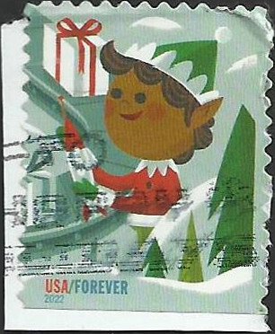 Holiday Elves 2022, Discounted Forever Stamps