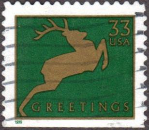 US Used 33 cent Scott# 3367 Deer VF