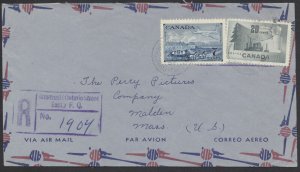 1952 Registered Cover Montreal Ontario St E to USA