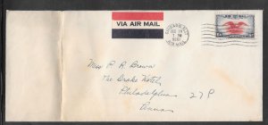 #C23 on CHICAGO ILL DEC/7/1938 INVERTED (1938) AIRMAIL COVER (12784)