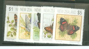 New Zealand #1075-79  Single (Complete Set)