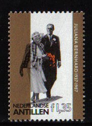 Netherlands Antilles #575 MNH  1987   Golden Wedding Juliana