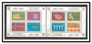 Serbia #286a-293a Europa 50th Anniversary S/S MNH