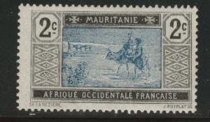 Mauritania Scott 19 MH* stamp from 1913-1938 set typical centering