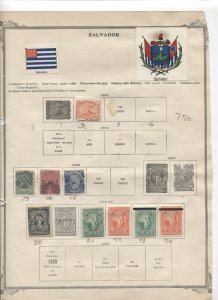 STAMP STATION PERTH- El Salvador #65 Used / Mint  Stamps on Pages - Unchecked