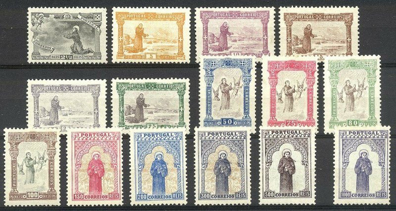 PORTUGAL #132-46 SCARCE Mint - 1895 St. Anthony Set