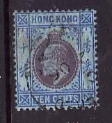 Hong Kong-Sc#76- id9-used 10c ultra & lil, bl-KEVII-1903-