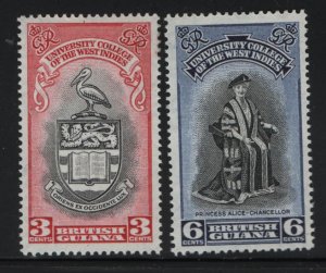 BRITISH  GUIANA  250-251 MNH  SET