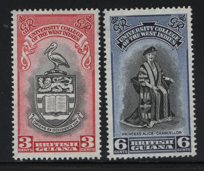 BRITISH  GUIANA  250-251 MNH  SET