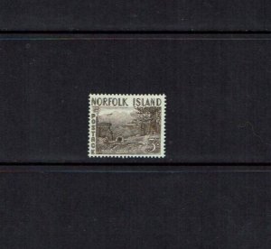 Norfolk Islands: 1953, 5s Sepia, definitive, MNH