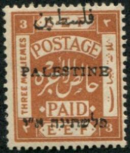 Palestine SC# 17c (SG# 49) British Admin, 3m, mint hinged