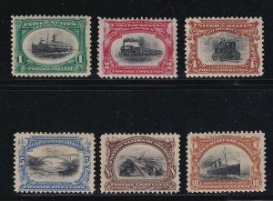 294 - 299 Set VF-XF OG previously hinged with nice color cv $ 381 ! see pic ! 