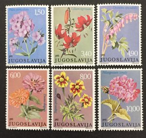 Yugoslavia 1977 #1325-30(6), Flowers, MNH.