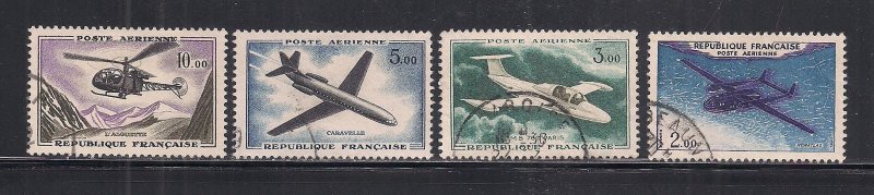 FRANCE SC# C37-40   FVF/U  1960