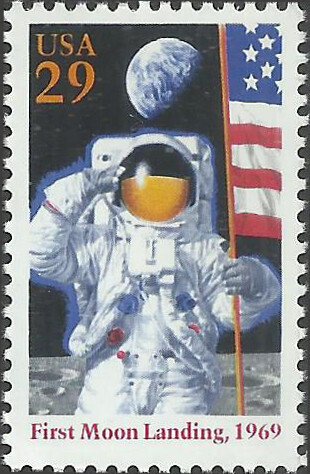 # 2841a MINT NEVER HINGED ( MNH ) MOON LANDING