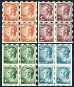 Luxembourg 423/426/427/429 blocks/4,MNH.Mi 828-831. Grand Duke Jean,set of 1971.